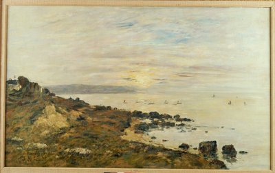 Falaises à Benerville, coucher de soleil, 1897 - Eugene Louis Boudin