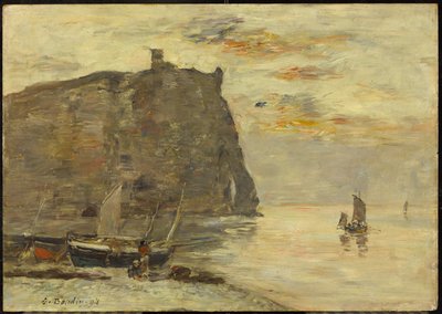 Falaises à Étretat, 1894 - Eugene Louis Boudin