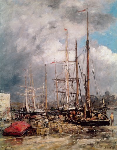 Fécamp, pêcheurs de harengs, 1892-94 - Eugene Louis Boudin