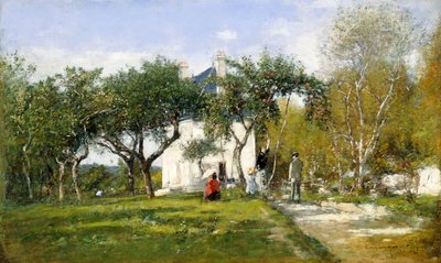 Fervaques, Jardin et Maison de Monsieur Jacquette - Eugene Louis Boudin