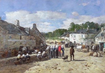 La Fête, vers 1865 - Eugene Louis Boudin