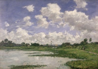 Paysage, rivière Touques, 1891 - Eugene Louis Boudin