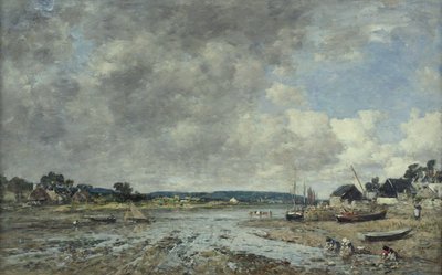 Paysage avec lavandières, 1873 - Eugene Louis Boudin