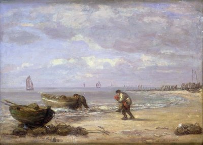 Marée basse près de Honfleur - Eugene Louis Boudin