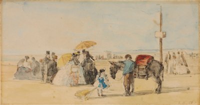 Sur la plage, 1866 - Eugene Louis Boudin