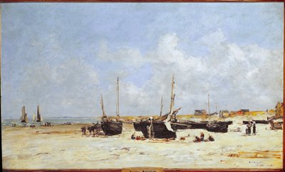 Sur la plage de Berck, Pas-de-Calais - Eugene Louis Boudin