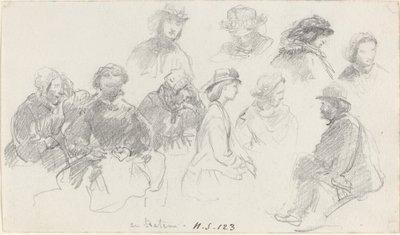 Passagers à bord du navire - Eugene Louis Boudin