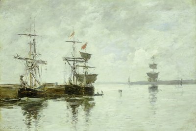 Scène de port, vers 1880 - Eugene Louis Boudin