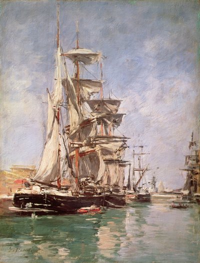 Voiliers - Eugene Louis Boudin