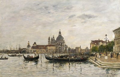 Santa Maria della Salute et la Dogana, Venise - Eugene Louis Boudin