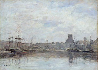 Matin de septembre : Port de Fécamp - Eugene Louis Boudin