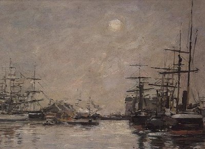 Le Bassin de la Barre, Le Havre - Eugene Louis Boudin
