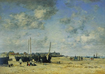 La plage de Berck, 1878 - Eugene Louis Boudin