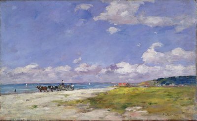La plage de Trouville - Eugene Louis Boudin