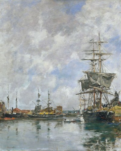 Le Quai de Deauville, 1891 - Eugene Louis Boudin