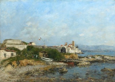 Les fortifications à Antibes, France, 1893 - Eugene Louis Boudin