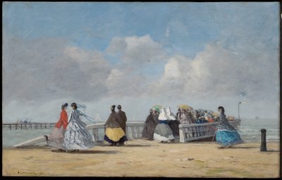 Le Quai de Trouville, 1864 - Eugene Louis Boudin