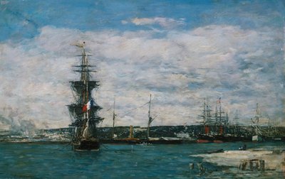 Le Port du Havre, vers 1864-66 - Eugene Louis Boudin