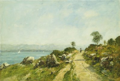 La route, Antibes; Antibes, la Route, 1893 - Eugene Louis Boudin