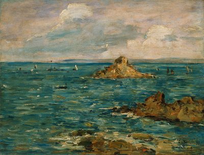 La mer à Douarnenez - Eugene Louis Boudin