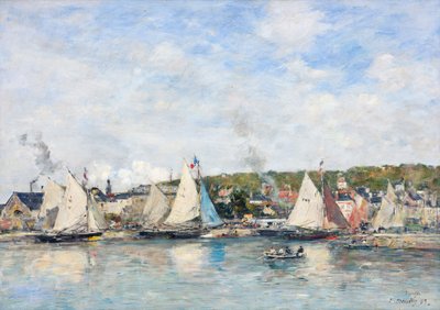 Le port de Trouville, 1893 - Eugene Louis Boudin