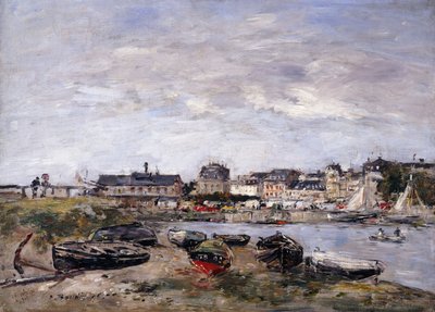 Trouville: Vue prise de Deauville, un jour de marché - Eugene Louis Boudin