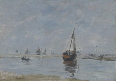 Trouville à marée basse, c.1888-95 - Eugene Louis Boudin