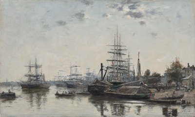 Vue de Bordeaux, depuis le Quai des Chartrons - Eugene Louis Boudin