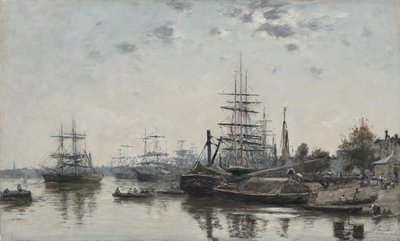 Vue de Bordeaux, depuis le Quai des Chartrons, 1874 - Eugene Louis Boudin