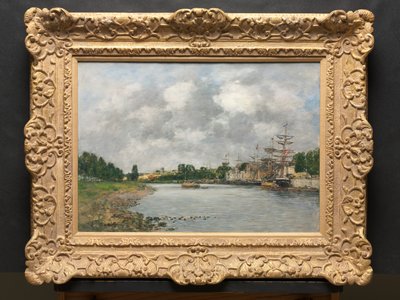 Vue du port de Saint-Valéry-sur-Somme - Eugene Louis Boudin