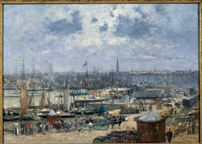 Vue du port de Bordeaux - Eugene Louis Boudin