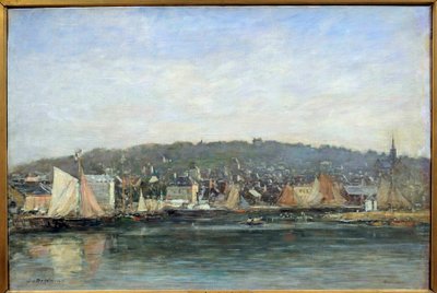 Vue du port de Trouville - Eugene Louis Boudin
