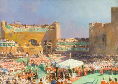 Investiture du Prince de Galles à Caernarvon - Eugene Louis Gillot