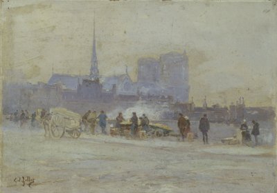 Notre-Dame, vue du Quai de l