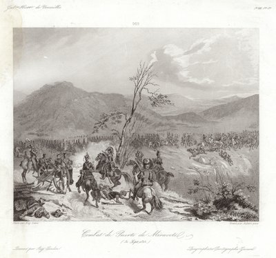 Combat de Puerto de Miravete - Eugene Louis Lami
