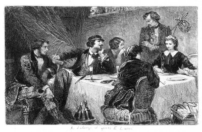 Illustration par Eugène Lami de « Mimi de Pinson » d