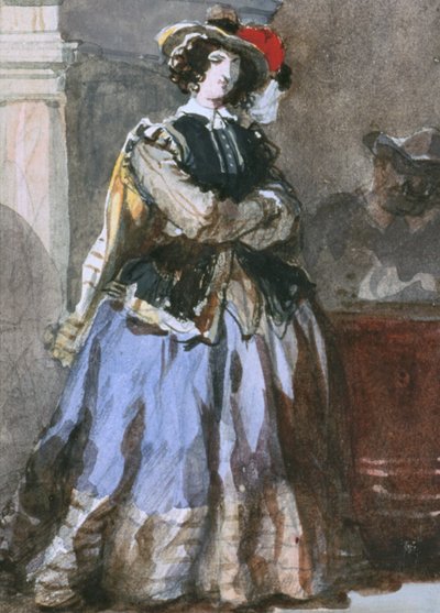 Portrait de femme, 19e siècle - Eugene Louis Lami