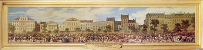 Revue de la Garde nationale, attaque de Fieschi, 28 juillet 1835 - Eugene Louis Lami