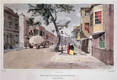 Petite ville provinciale (Midi) par Lami, milieu du 19e siècle - Eugene Louis Lami