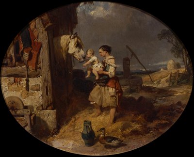 Les amis de la ferme - Eugene Modeste Edmond Lepoittevin
