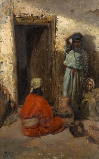 Une rue arabe - Eugene Pavy