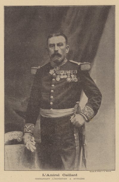 Amiral Caillard, commandant de la flotte française à Mytilène, Lesbos - Eugene Pirou