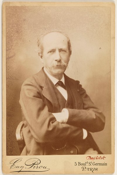 Porträt von Berthelot (Pierre Eugène Marcellin), (1827-1907), Chemiker - Eugene Pirou