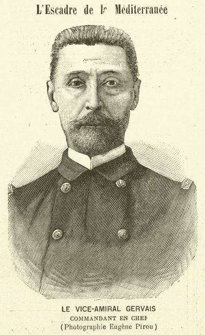 Vice-amiral Gervais, commandant de la flotte méditerranéenne française - Eugene Pirou