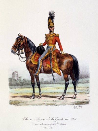 Chevau-Légers de la Garde du Roi, Maréchal-des-Logis de 1ère Classe, 1814-15 - Eugene Titeux