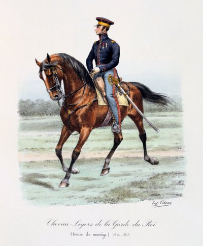 Chevau-Légers de la Garde du Roi, Tenue de Manège, 1814-15 - Eugene Titeux