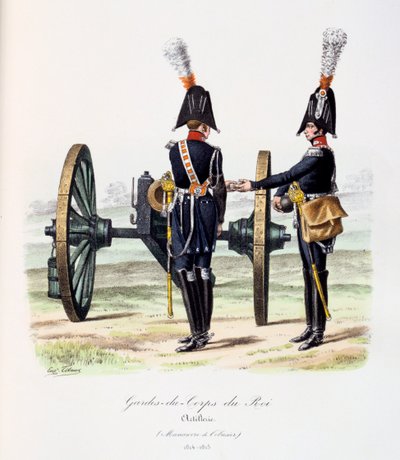 Gardes-du-Corps de Roi, Artillerie, 1814-15 - Eugene Titeux