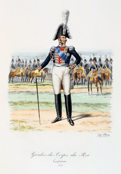 Gardes-du-Corps du Roi, Capitaine, 1814 - Eugene Titeux