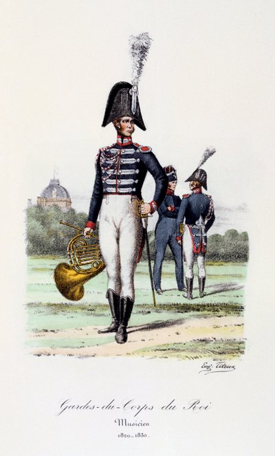 Gardes-du-Corps du Roi, Musicien, 1820-30 - Eugene Titeux