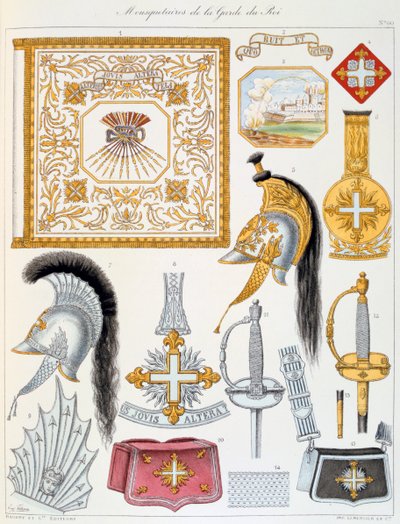 Mousquetaires de la Garde du Roi, Insigne - Eugene Titeux